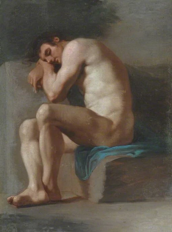 Studi accademico di nudo - Bowes Museum